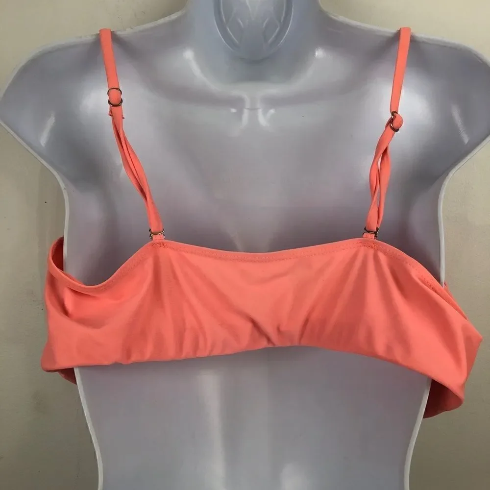 NWOT 4 XL Peach Bikini Top!!